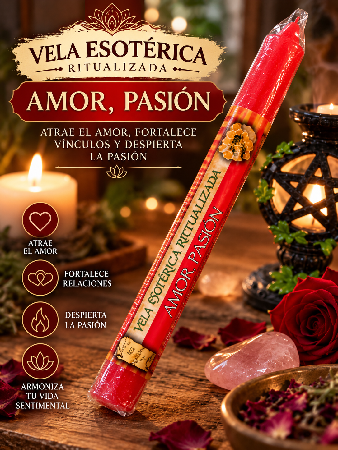 Velas Rituales Aromáticas + decreto