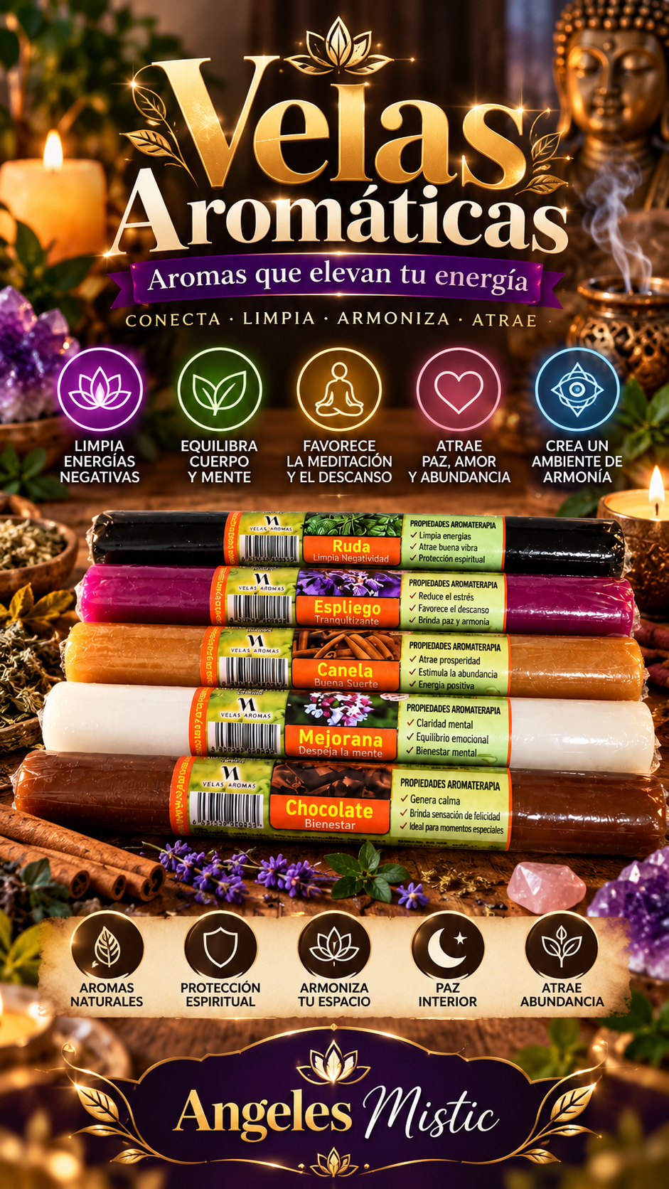 Vela Ritualizada grande